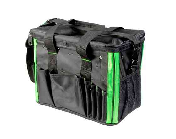 Сумка для инструмента MASTERTOOL 360х270х240 мм 23 кармана усиленное дно съемный ремешок 1680 DEN 79-1935 Ровно