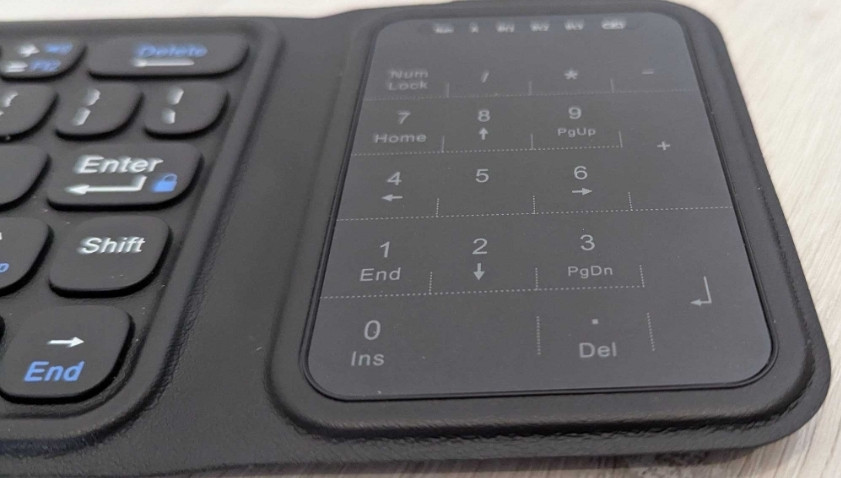 Складна Bluetooth клавіатура Nsyee з тачпадом і цифровим блоком. Харків - фото 4