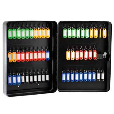 Бокс для ключей Buromax на 57 секции, с брелоками, с кодовым замком, стальной, черный (BM.0412) Винница