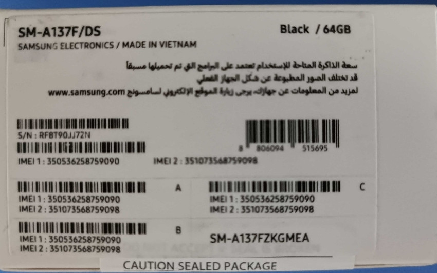 Смартфон Samsung Galaxy A13 SM-A137F 4/64GB Black Київ - фото 1