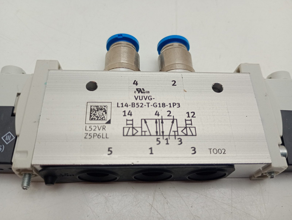 Пневматичний електромагнітний розподільник Festo VUVG-L14-B52-T-G18-1P3 (товар вживаний) Луцк - изображение 5