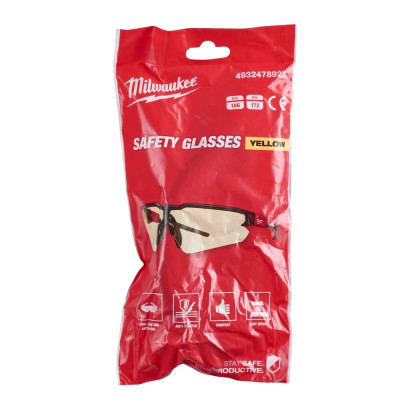 Защитные очки Milwaukee улучшенные, желтые (4932478927) Винница - изображение 3