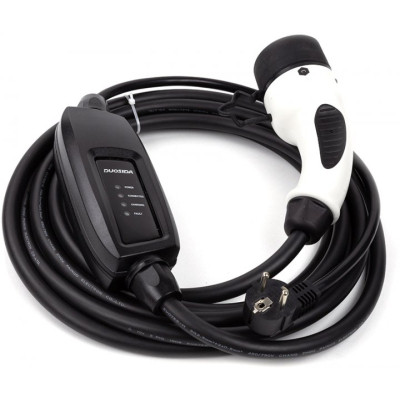 Зарядний пристрій для електромобіля Duosida Type 2 - Schuko (220V), 16A, 3.6кВт, 1-фазное, 5м (EV200276) Вінниця - фото 4