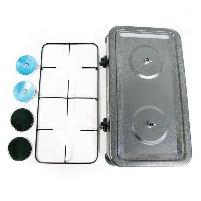 Газовая плита настольная Domotec MS-6603, 3 конфорки, современный серый корпус, для дома и дачи Одесса - изображение 10