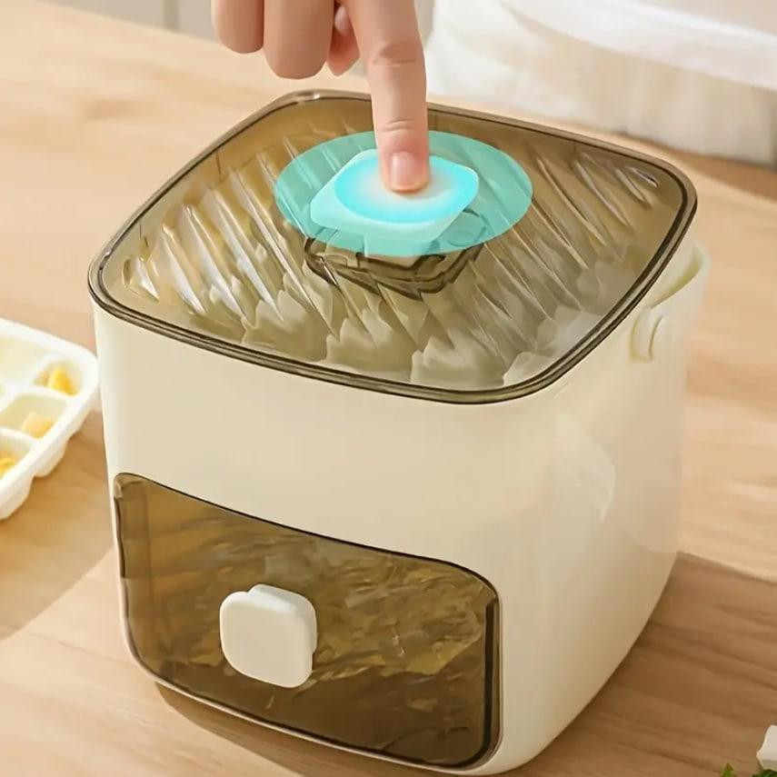 Форма для льда с крышкой и лопаткой 50 кубиков, ледогенератор, контейнер для хранения, двухъярусная  Киев - изображение 4