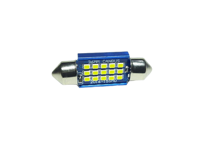 Світлодіодна лампа StarLight T11 15 SMD Canbus Festoon SV8.5 (C5W/C10W) WHITE 36mm 12/24V Харків - фото 1