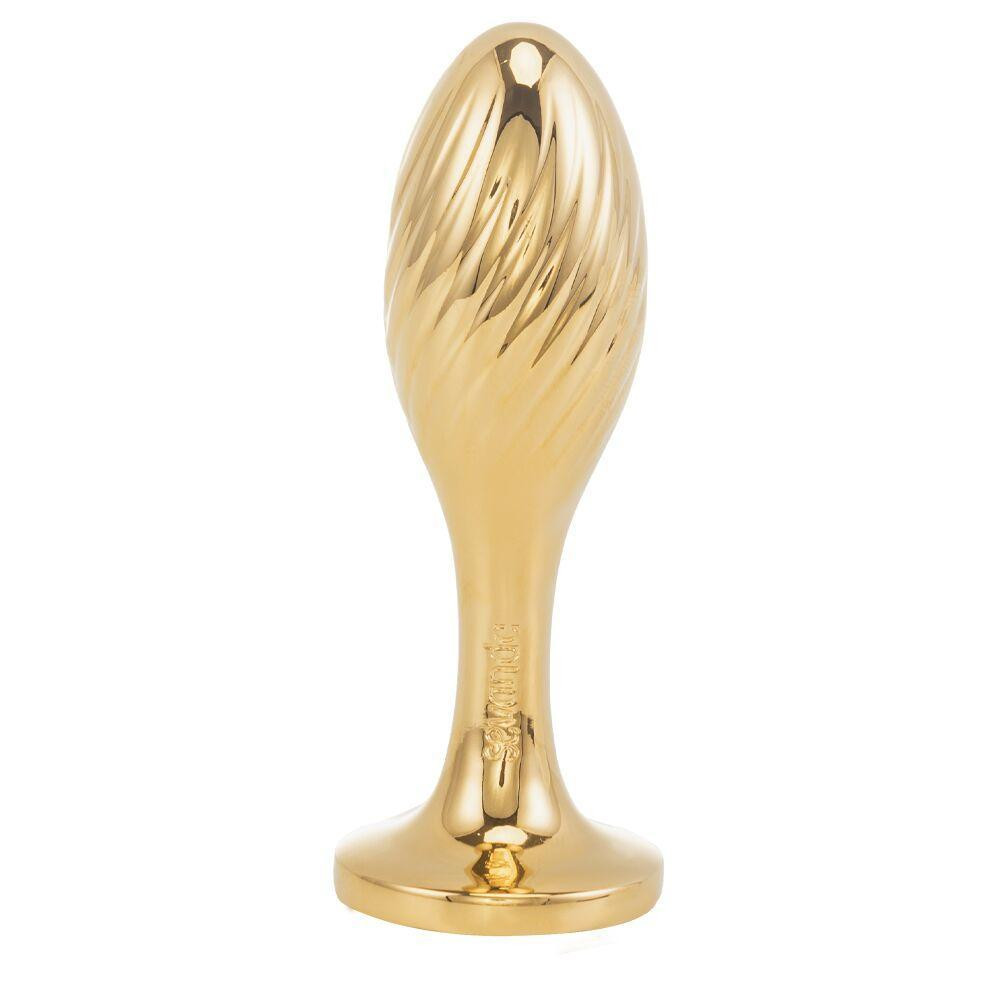 Металева анальна пробка Крихітний хвіст LOCKINK SEVANDA White Bunny-Tail Anal Pear-shape Plug Sex Aura Київ - фото 3