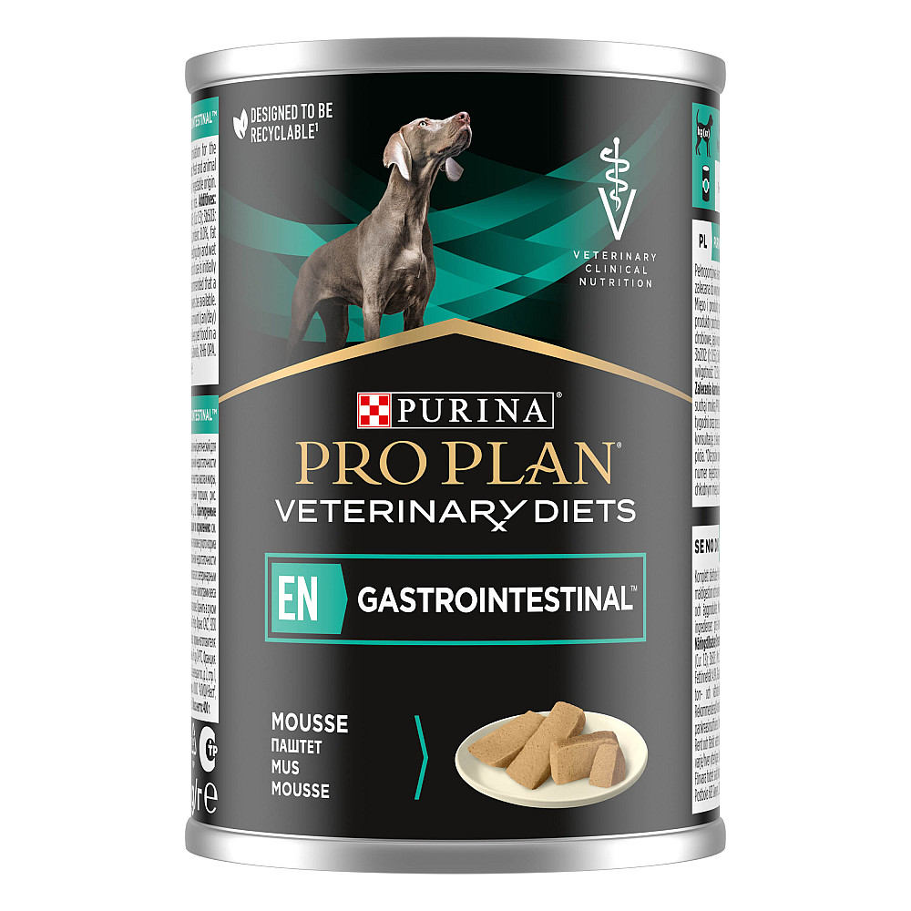 Влажный диетический корм PRO PLAN VETERINARY DIETS EN Gastrointestinal для взрослых собак для устранения расстройств пищеварения, мусс, 400 г Киев - изображение 3