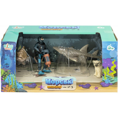 Фигурка Kids Team Морские жители: морской окунь,гитарный скат,белый медв.,аква (Q9899-P25_3) Винница - изображение 2