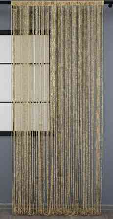 Штори-нитки спіраль з люрексом Бежевий 300х300см 1 шт (61-058 ) Київ