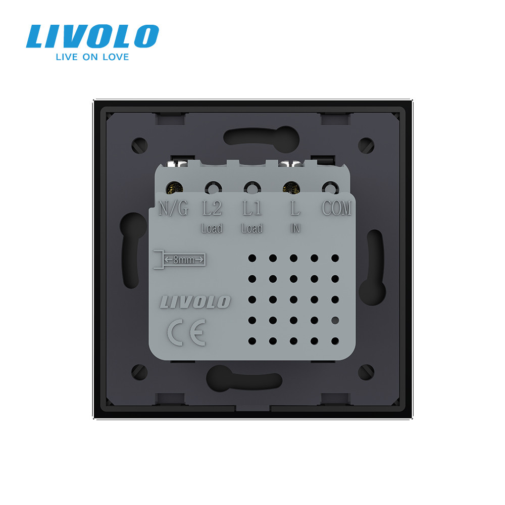 Розетка USB Type-C з Power Delivery 45W Livolo чорний (VL-C7-FCUC-2BP) Коломыя - изображение 5