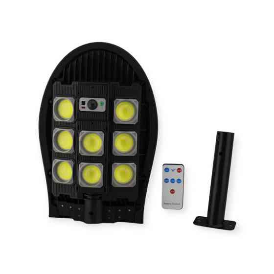 Ліхтар вуличний на стовп W7102B-3 9015 із сонячною панеллю Винница