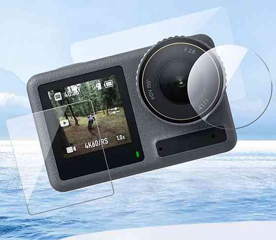 Скло Action 5 Pro загартоване на екрани лінзу Telesin S6-FLM-10-TDJ Київ