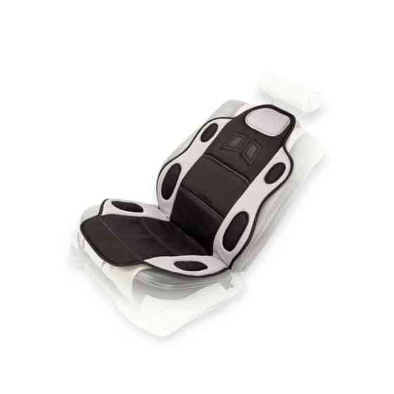 Накидка подогревом сиденья+спинка высокая черно-серая 12в, 48вт, переключ. 3 режима 115х49см vito с Мукачево