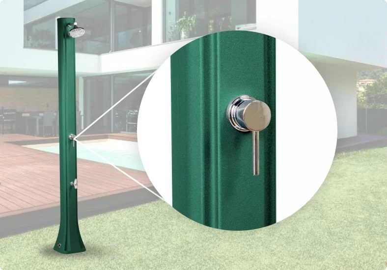 Душ солнечный Aquaviva Big Happy Five с мойкой для ног тёмно-зелёный F620/6016. 36 л Киев - изображение 2