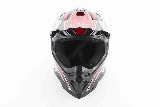 Шолом кросовий/ендуро/АТV BLD-819-7 L (59-60см), ЧОРНО-ЧЕРВОНИЙ Киев