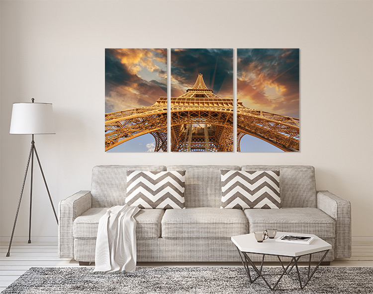 Модульна картина у вітальню/ спальню   Ейфелева вежа      ART-291_3A Київ - фото 2