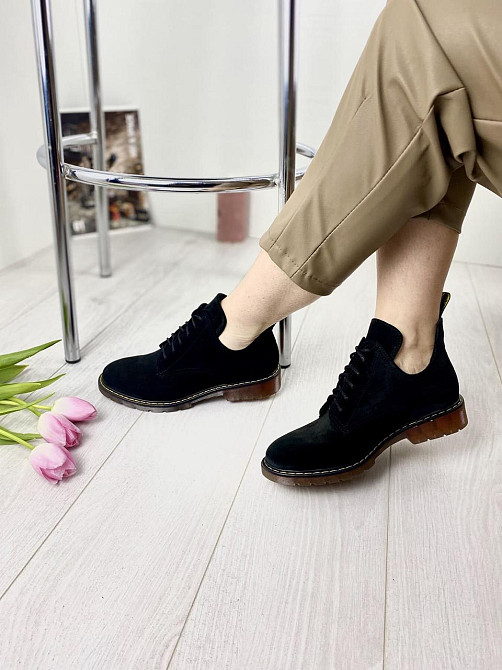 Sothby 's Туфлі жіночі Sothby 's M-373 чорні (весна-осінь, замша натуральна) (3146) Коломия - фото 6