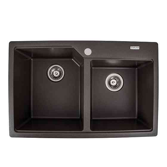 VALESO Гранітна мийка для кухні VALESO HARMONY 7850 матова Темна скеля Київ