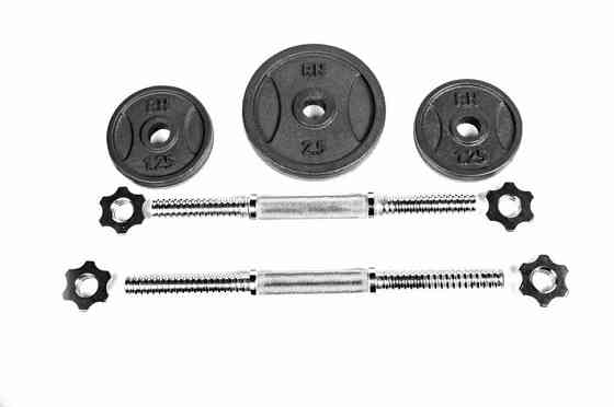 Гантелі чавунні набірні 2 по 13.5 кг Гантелі, гирі, штанги та диски металеві розбірні Київ