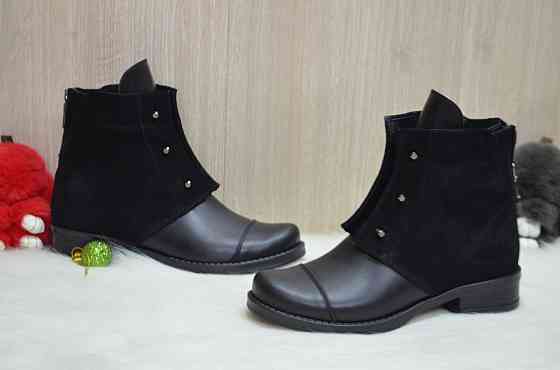 Черевики жіночі M.KRAFT T-33 чорні (зима, кожа+замш) (2205) 36 Коломыя