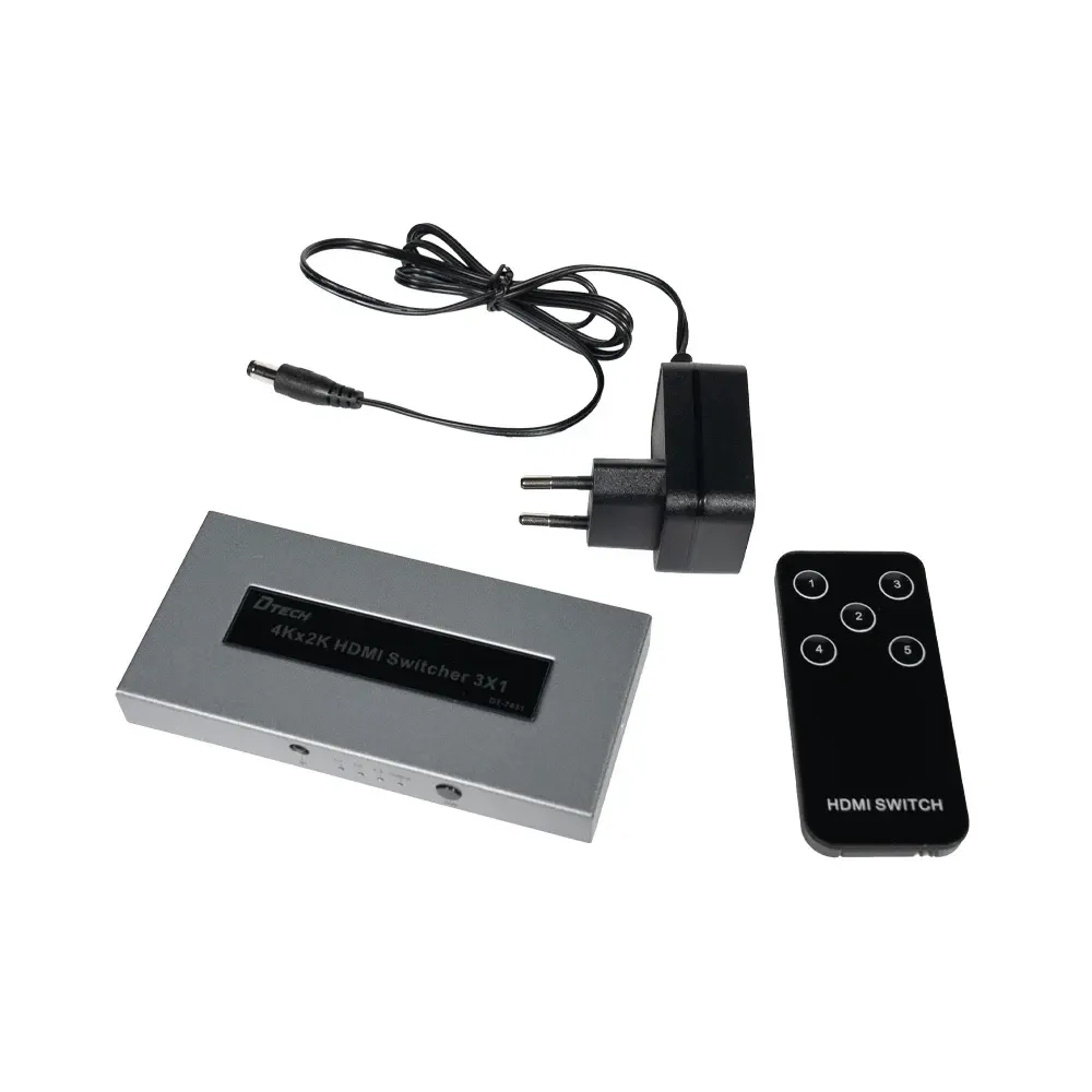 Комутатор 4K HDMI 2.0 3x1 Dtech DT-7431 (74-00123) Киев - изображение 8