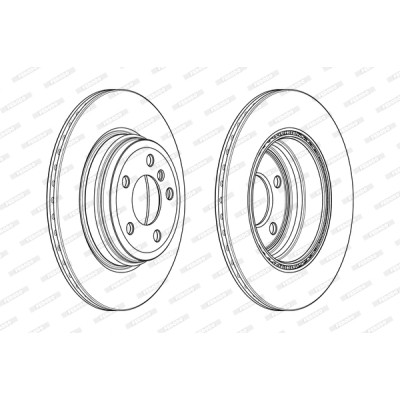 Гальмівний диск FERODO DDF2404C Вінниця - фото 1