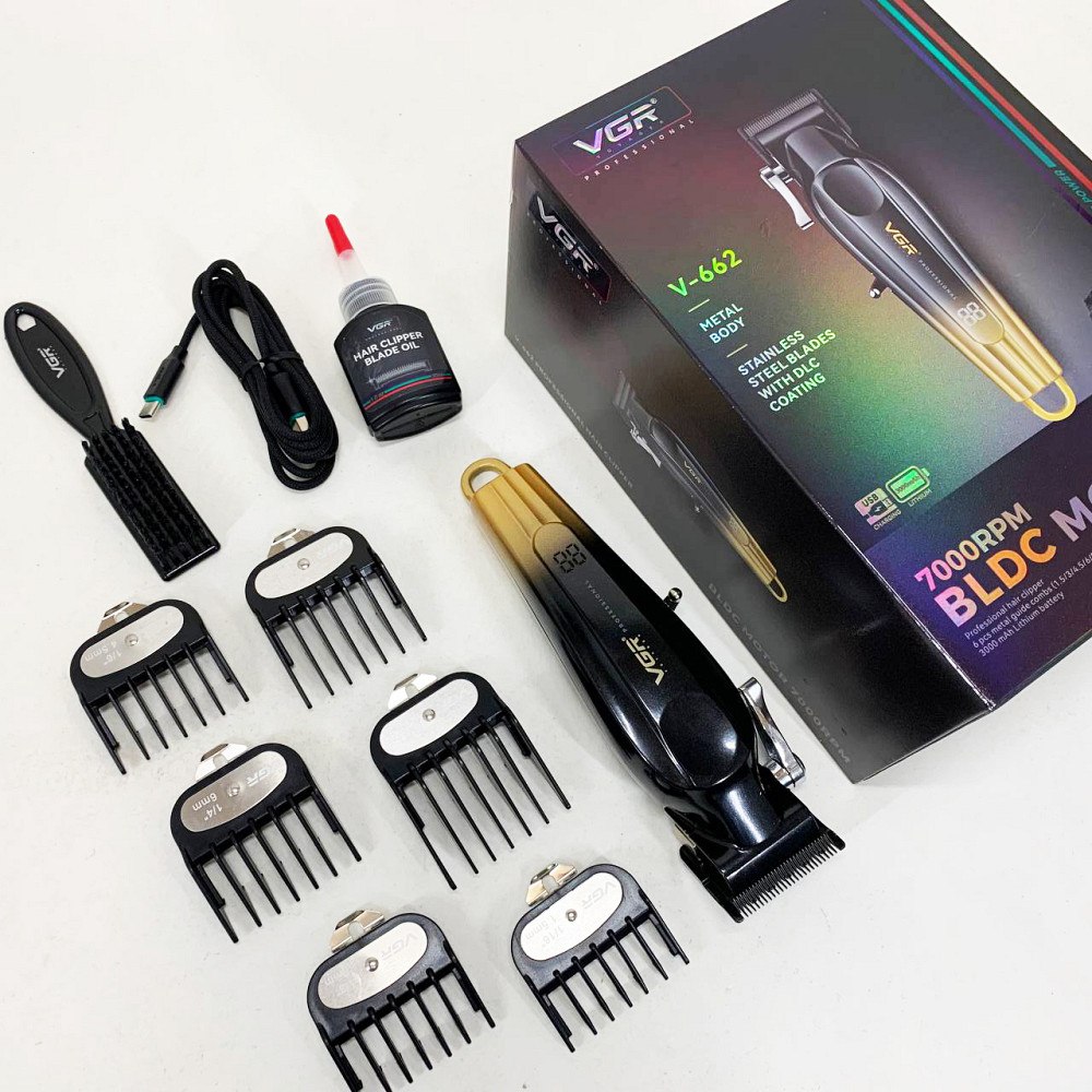 Машинка для стрижки волосся електрична VGR V-662, Водонепроникний тример для стрижки VS-54 Львів - фото 6