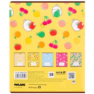 Зошит Kite Molang, 18 аркушів, лінія (ML25-237) Вінниця