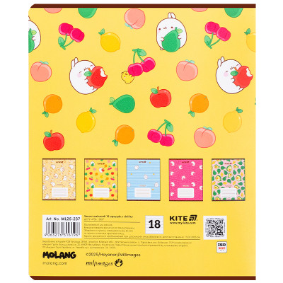 Зошит Kite Molang, 18 аркушів, лінія (ML25-237) Вінниця - фото 3