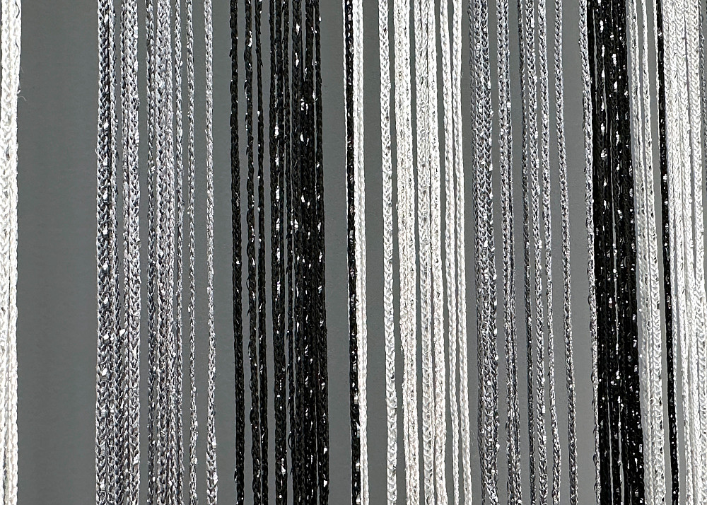 Шторы-нити с люрексом Графитовый с черным и белым 300х300см 1 шт (61-102) Киев - изображение 7