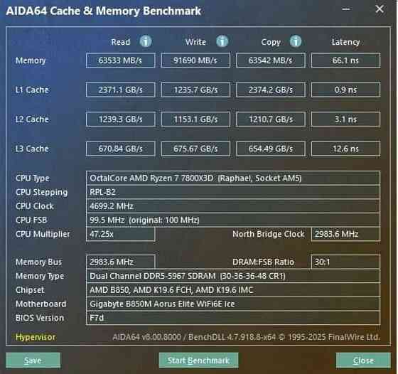 Новий ПК AMD 7800X3D / B850 / 32 Gb 6000 MHz CL30 / 850W / 1 Tb / WiFi. Київ