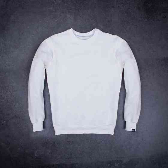 Світшот чоловічий однотонний молочний Pobedov 001 Київ