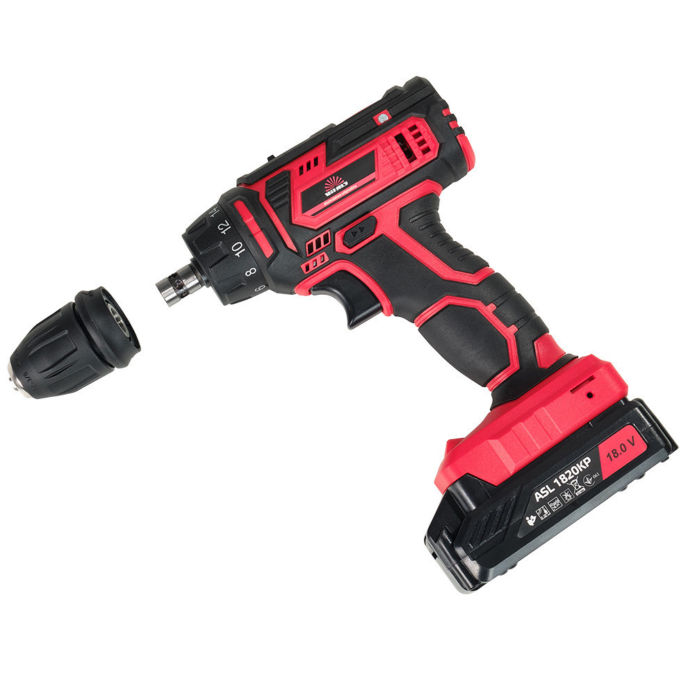 Дриль-шурупокрут акумуляторний Vitals AU 18/2KP QC Харків - фото 8