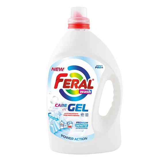 Гель для стирки Feral White для белых вещей 4,5л Львов