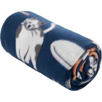 Плед Ardesto Fleece 100% полиэстер, котик, синий 130х160 см (ART0725PB) Винница