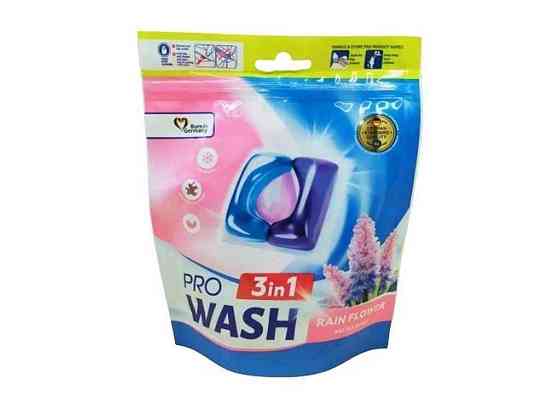Капсули для прання 15шт Універсал Квітка дощу (DOYPACK) ТМ PRO WASH Київ