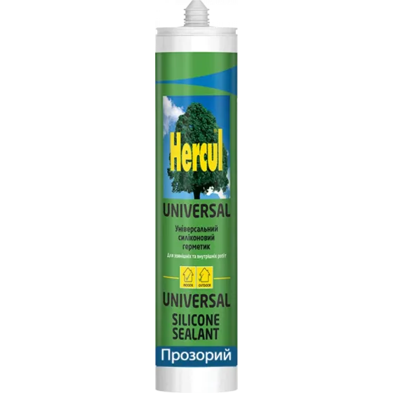 Силіконовий герметик HERCUL UNIVERSAL 280 мл прозорий Киев