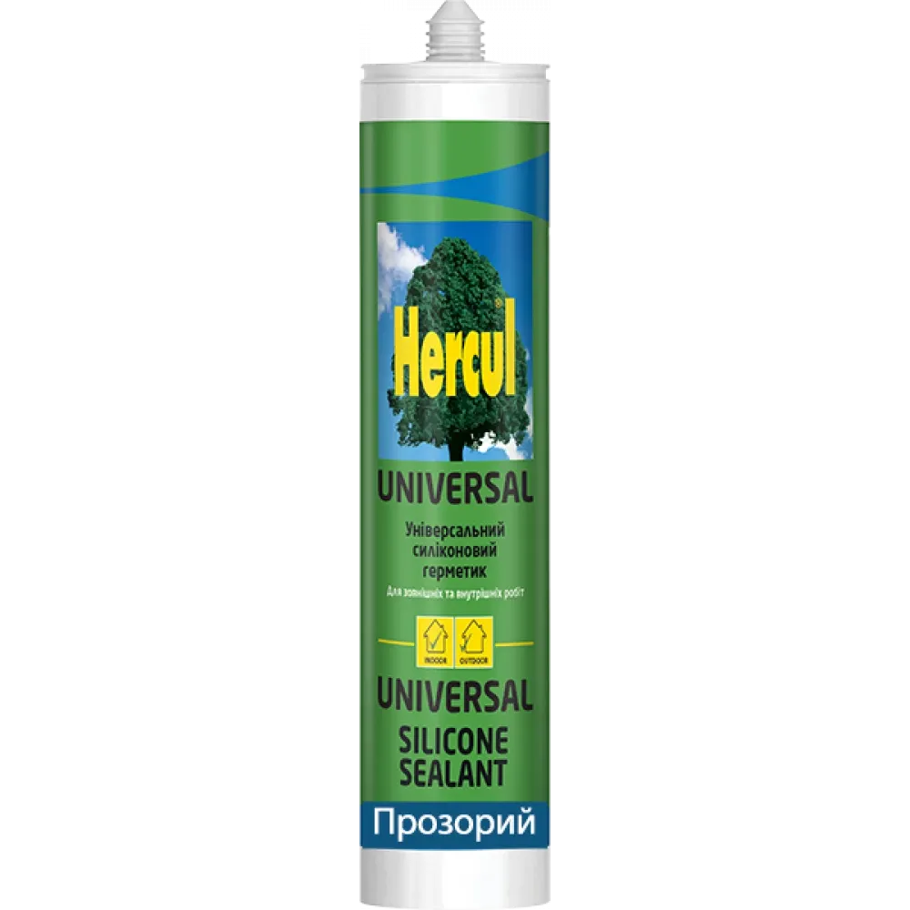 Силіконовий герметик HERCUL UNIVERSAL 280 мл прозорий Киев - изображение 1