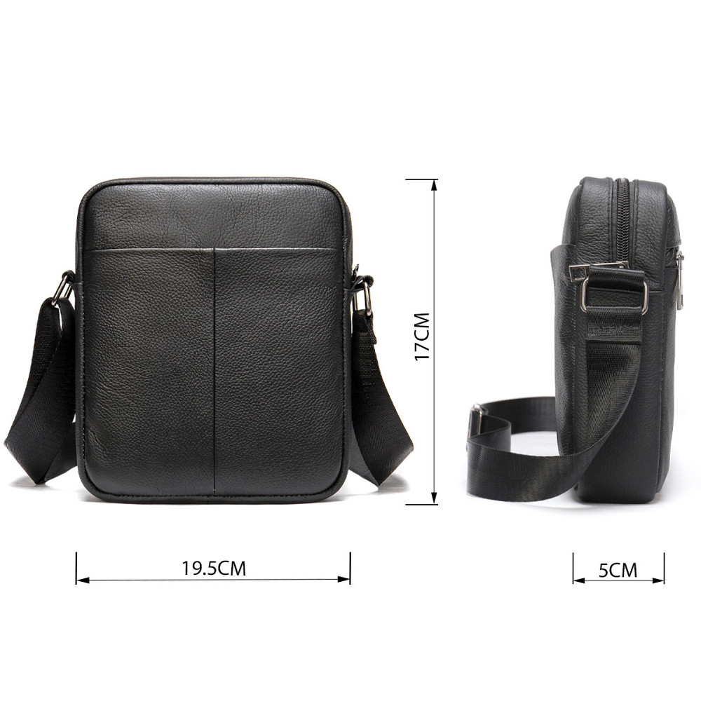 Сумка вертикальная кожаная 14994 Vintage Черная Киев - изображение 10