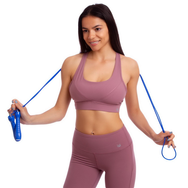 Скакалка скоростная Кроссфит co стальным тросом и счетчиком FI-4385 Вишнёвое - изображение 7