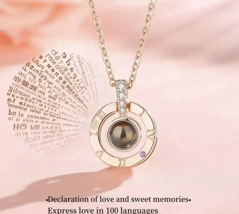 New Кулон подвеска с проекцией I love you Я тебя люблю на 100 языках мира в форме сердца Коломыя - изображение 5