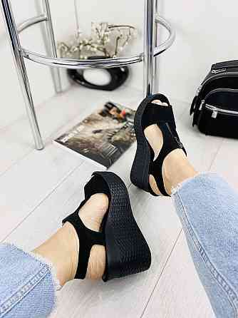 Injers Босоніжки жіночі INJERS 423 чорні (літо, замша натуральна) (970) Коломыя