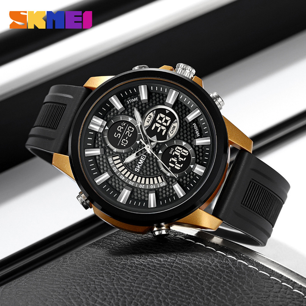 Skmei 2235BKGDBK Black-Gold-Black SBR Київ - фото 3