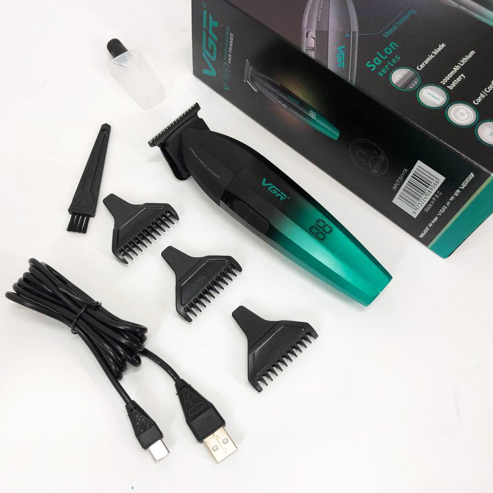 Машинка для стрижки акумуляторна VGR V-906, Багатофункціональна акумуляторна машинка для стрижки ZC-21 Львів - фото 11