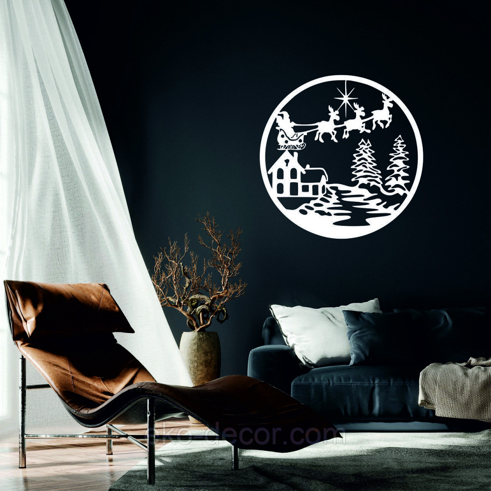 Декоративне настінне Панно «Новий рік», Декор на стену Київ - фото 1