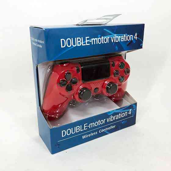 Джойстик DOUBLESHOCK для PS 4, бездротовий ігровий геймпад PS4/PC акумуляторний джойстик. Колір: червоний XO-99 Львів