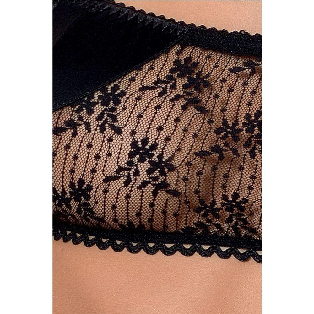 Комплект белья Passion Exclusive PETRA SET L/XL, black, стринги, широкий пояс, лиф-топик Sex Aura Киев - изображение 5