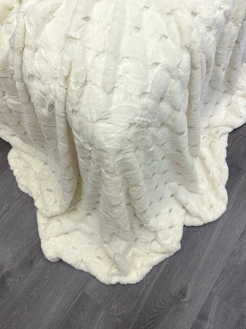 Плед-покрывало Шиншилла 210х220 см (+-5см) Молочный (87-020) Киев - изображение 8