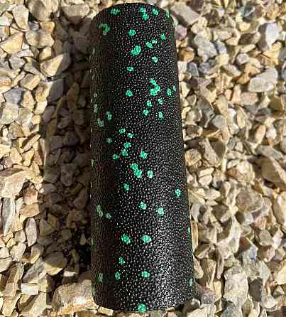 Массажный ролик, валик для массажа спины (массажер для спины, шеи, ног) PowerPlay Mini Roller Черно/Зелёный Киев